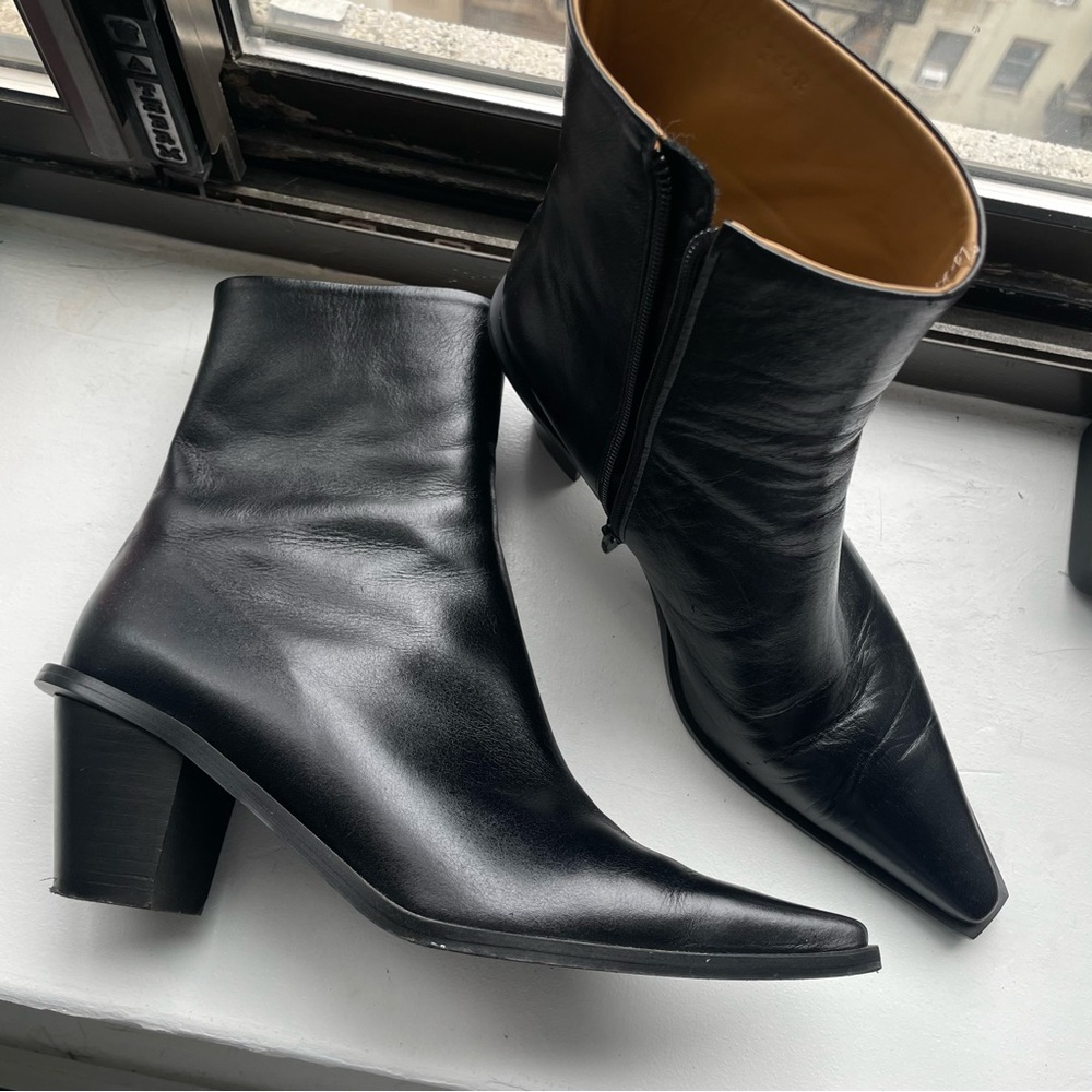 Cuban Heel Ankle Boots